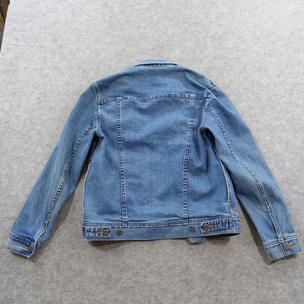 APC Jacket Womens Small Blue Denim Trucker Button Up Stretch Button Up - Picture 2 of 12